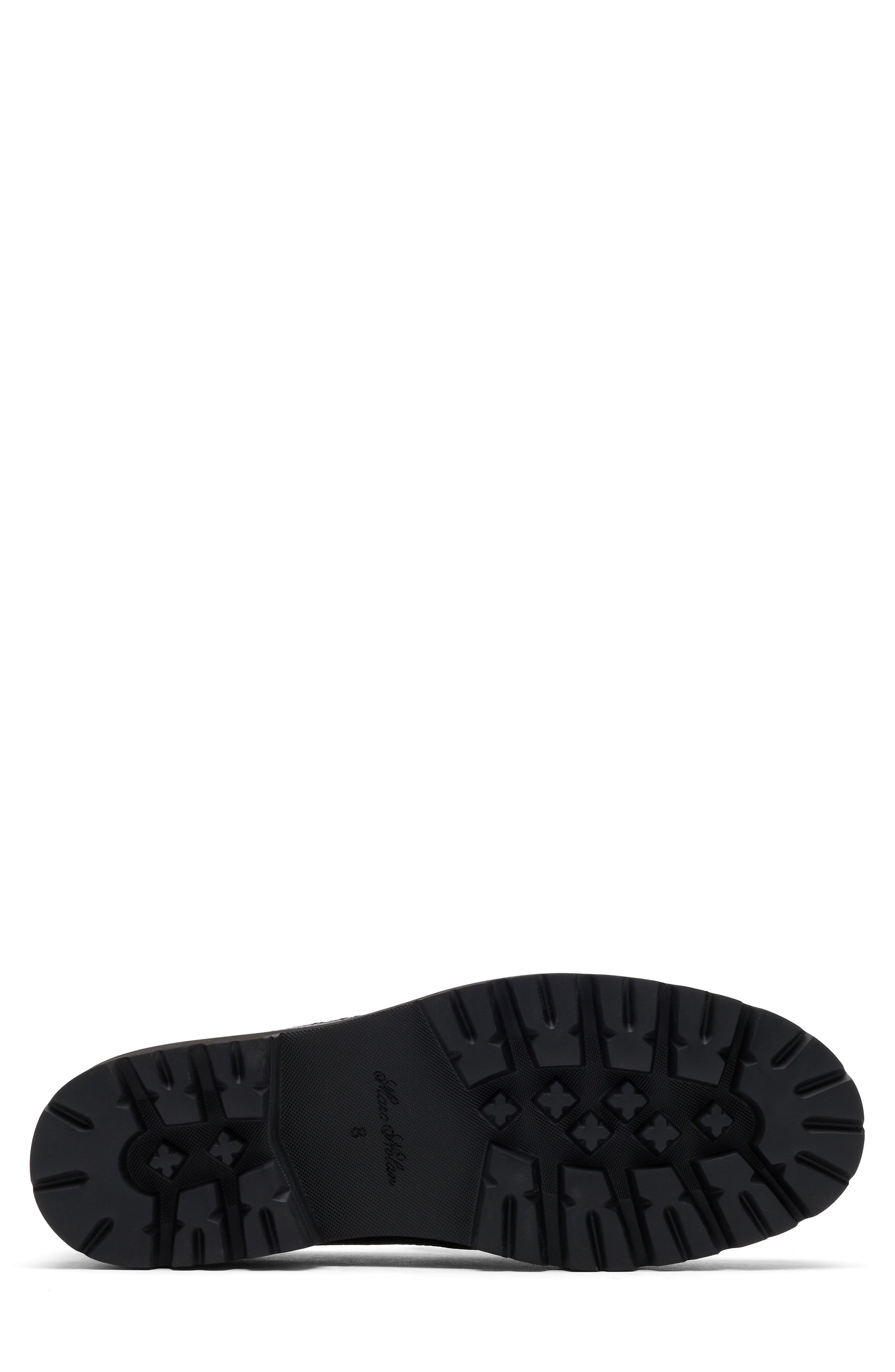 Adler Lug Sole Penny Loafer, Alternate, color, BLACK PEBBLE