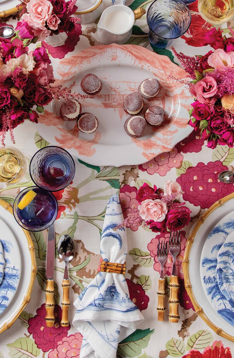 Juliska Country Estate Set of 4 Napkins, Alternate, color, Delft Blue