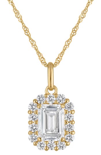 Fzn 14k Gold Lab Grown Diamond Pendant Necklace