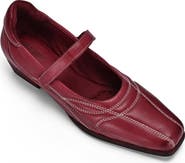 OLD TREND Folk Genuine Leather Artisanal Contrast Stitch Mary Jane Heel