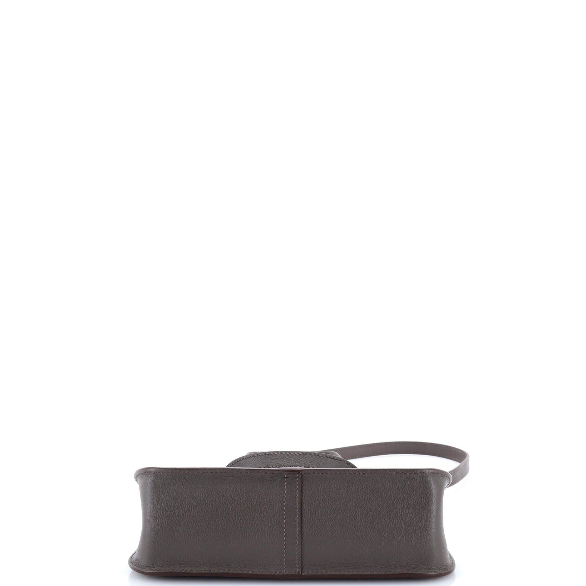 Pre-Owned Hermes Halzan Bag Evercolor 25, Alternate, color, Vert De Gris