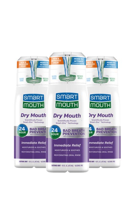 Activated Dry Mouth Mouthwash Mint 16 fl oz 3 Pack