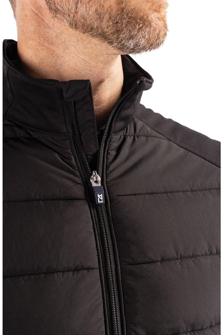 Evoke Hybrid Softshell Vest, Alternate, color, BLACK
