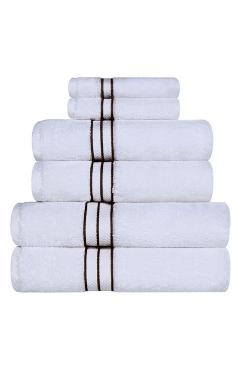 6-Piece Turkish Cotton Towel Set