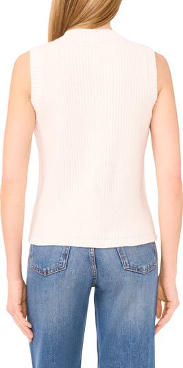 Sleeveless Cotton Cardigan