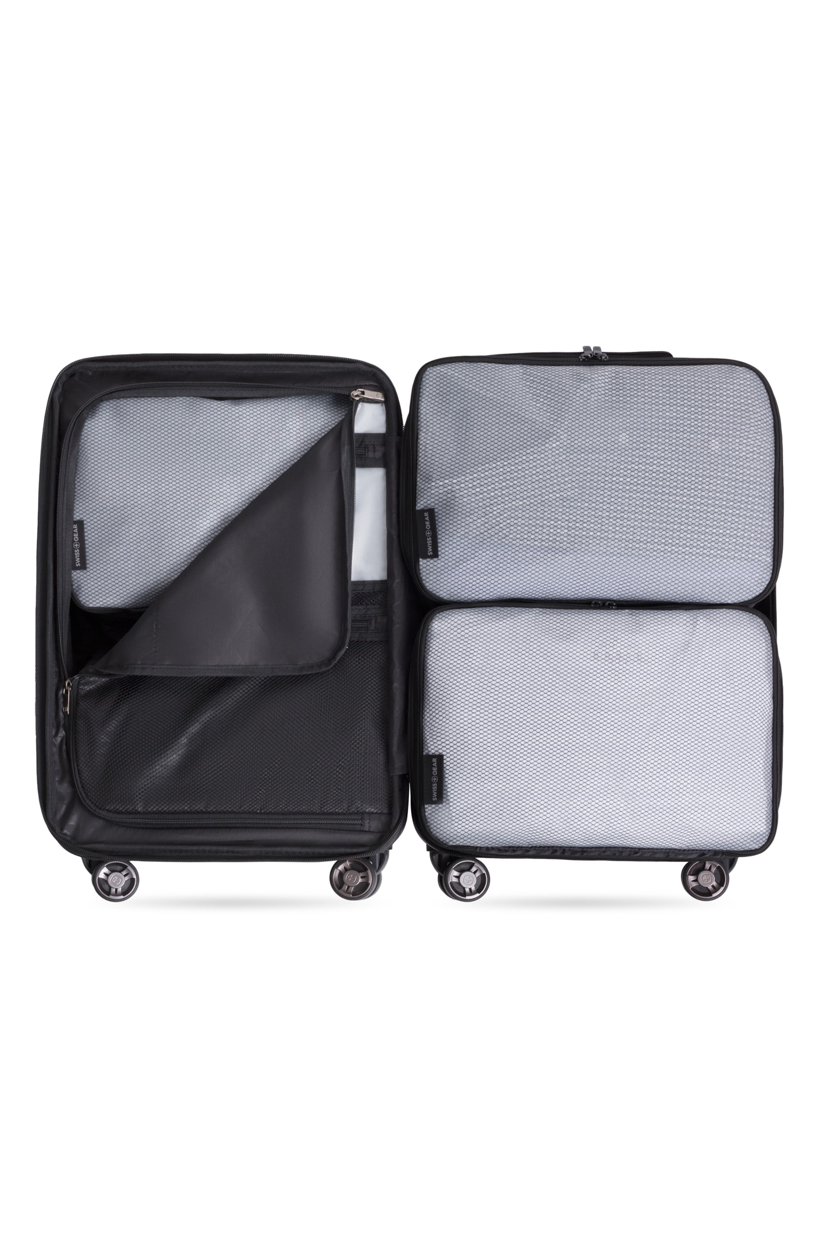 SWISSGEAR Travel Smart 3-Pack Packing Cubes, Alternate, color, Black