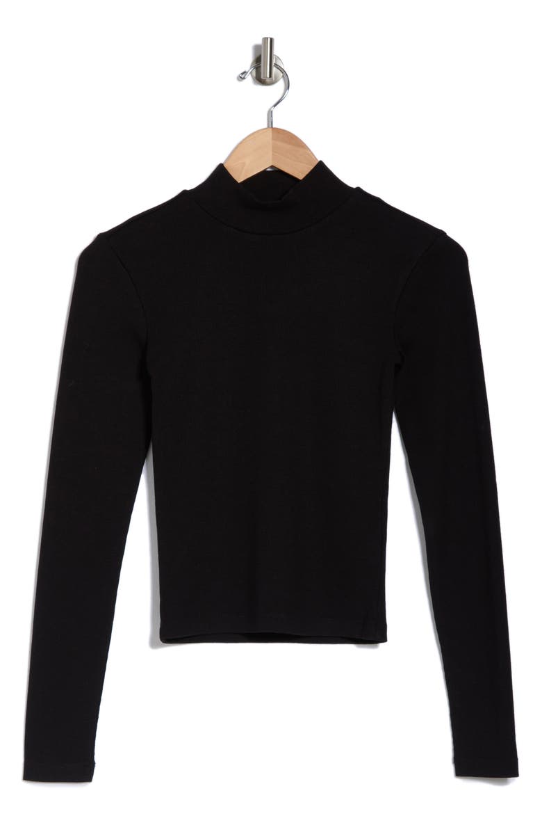 AllSaints Luca Funnel Neck Sweater, Alternate, color, Black