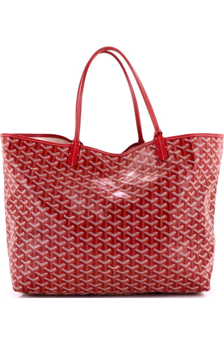 Pre-Owned Goyard Saint Louis Tote Coated Canvas GM, Alternate, color, Red