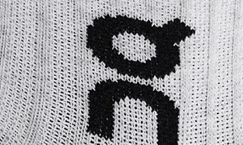 On Assorted 3-pack Logo Quarter Socks In Heather Gray