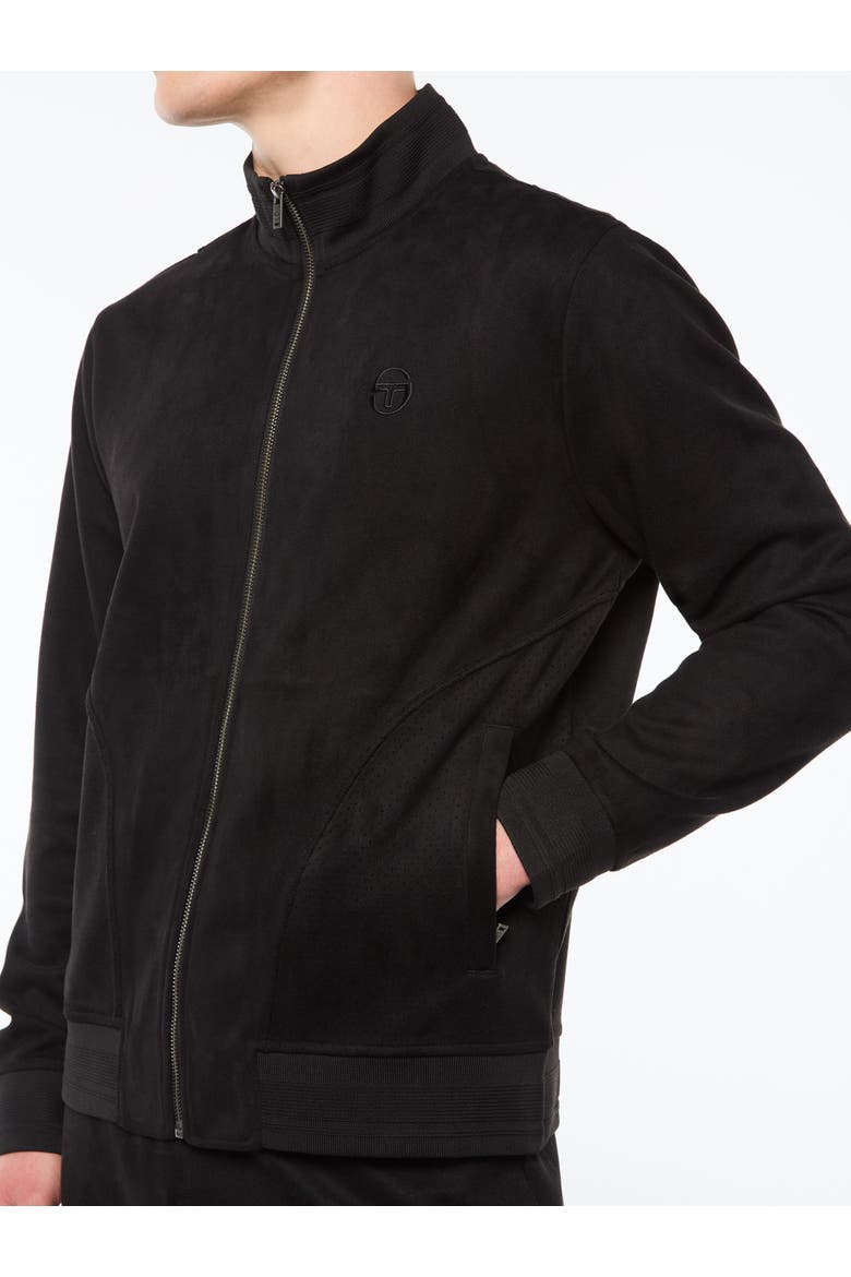 Camoscio Track Jacket, Alternate, color, BLACK BEAUTY