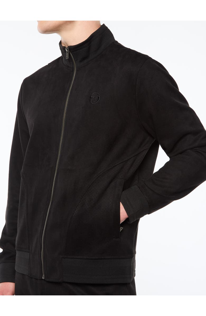 Sergio Tacchini Camoscio Track Jacket, Alternate, color, Black Beauty