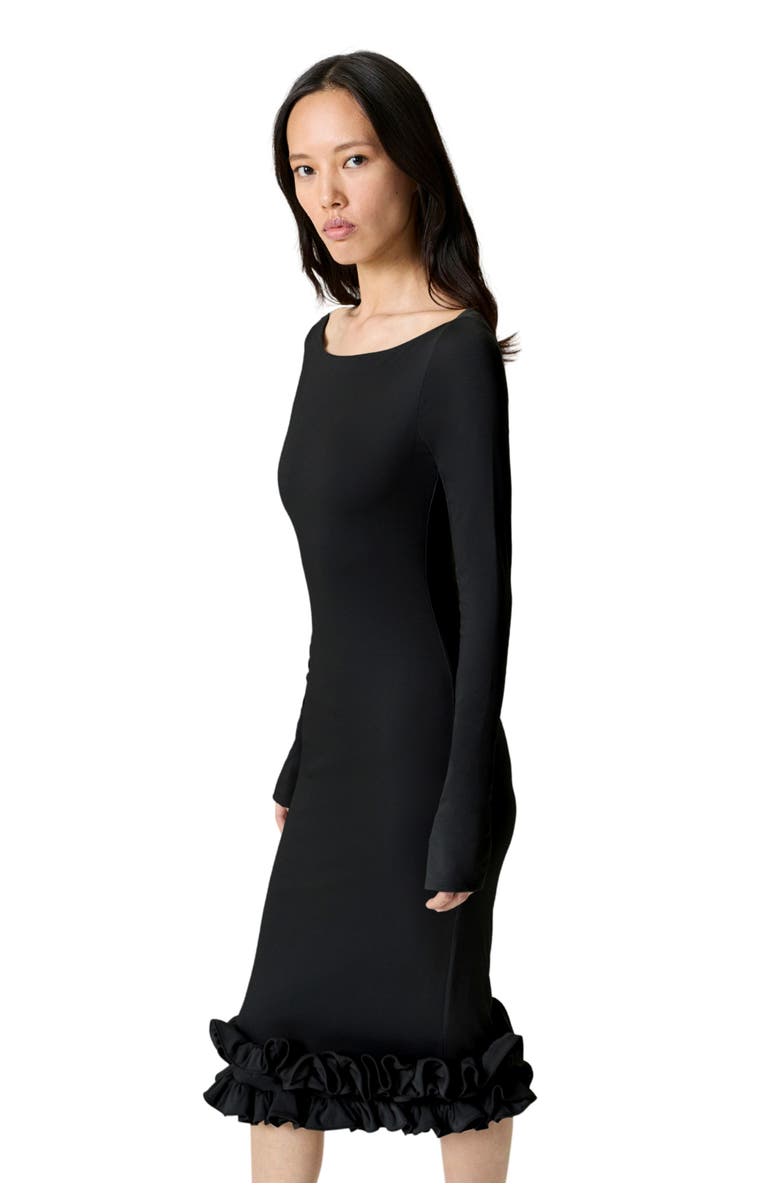 Nocturne Jersey Maxi Dress with Ruffle Detail, Alternate, color, 