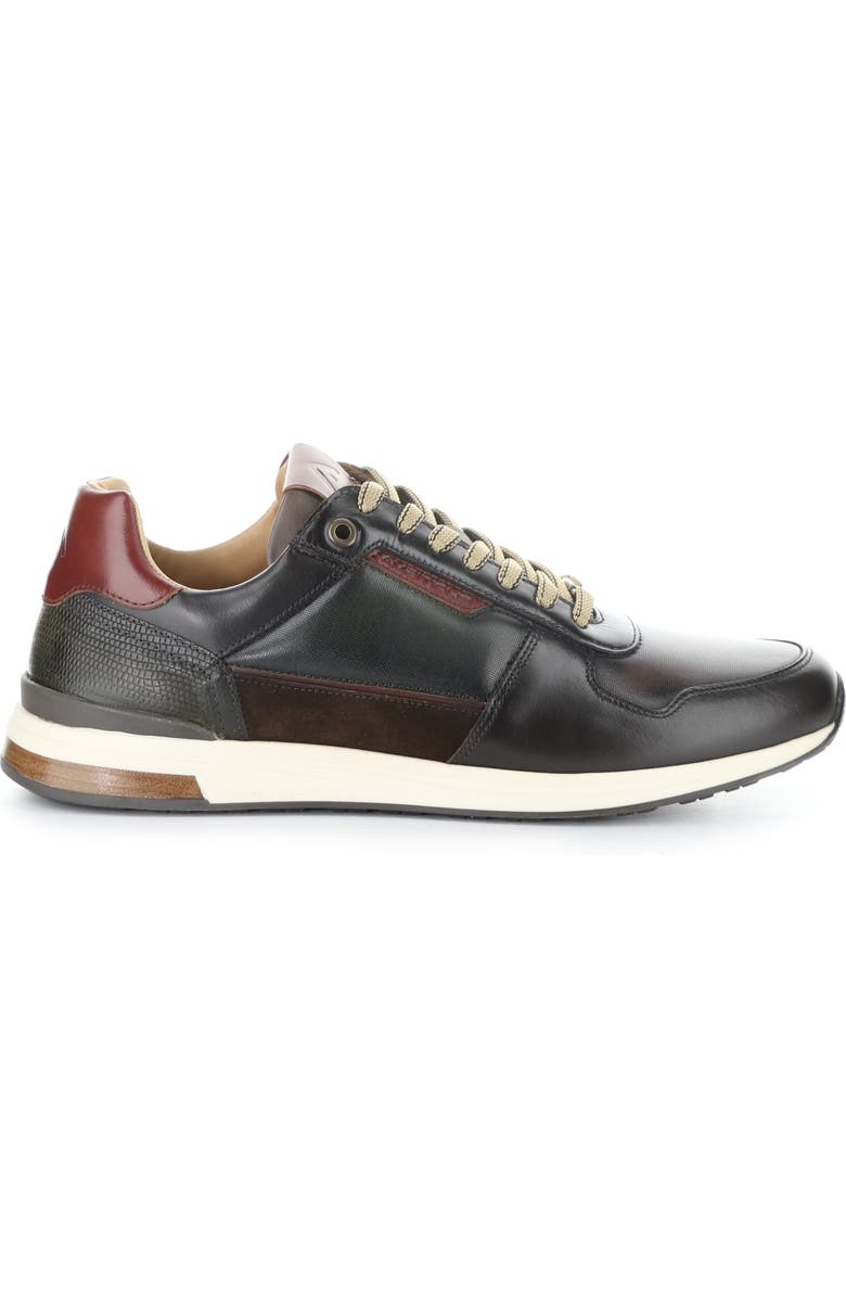 Ambitious Mixed Leather Lace-Up Sneaker, Alternate, color, Combi Leather