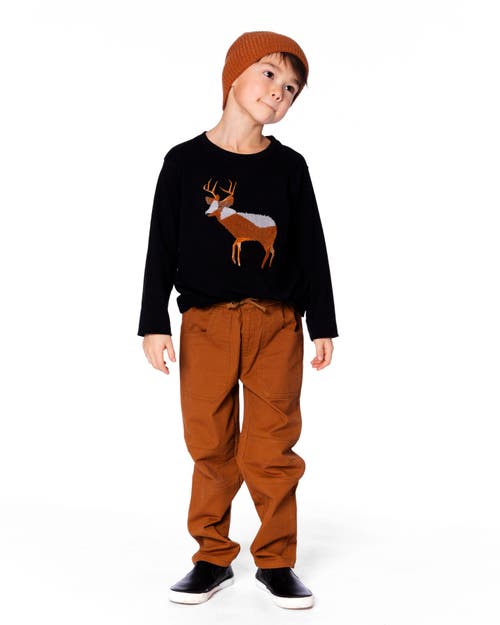 Deux Par Deux Twill Jogger Pants With Patch Pockets In Multi