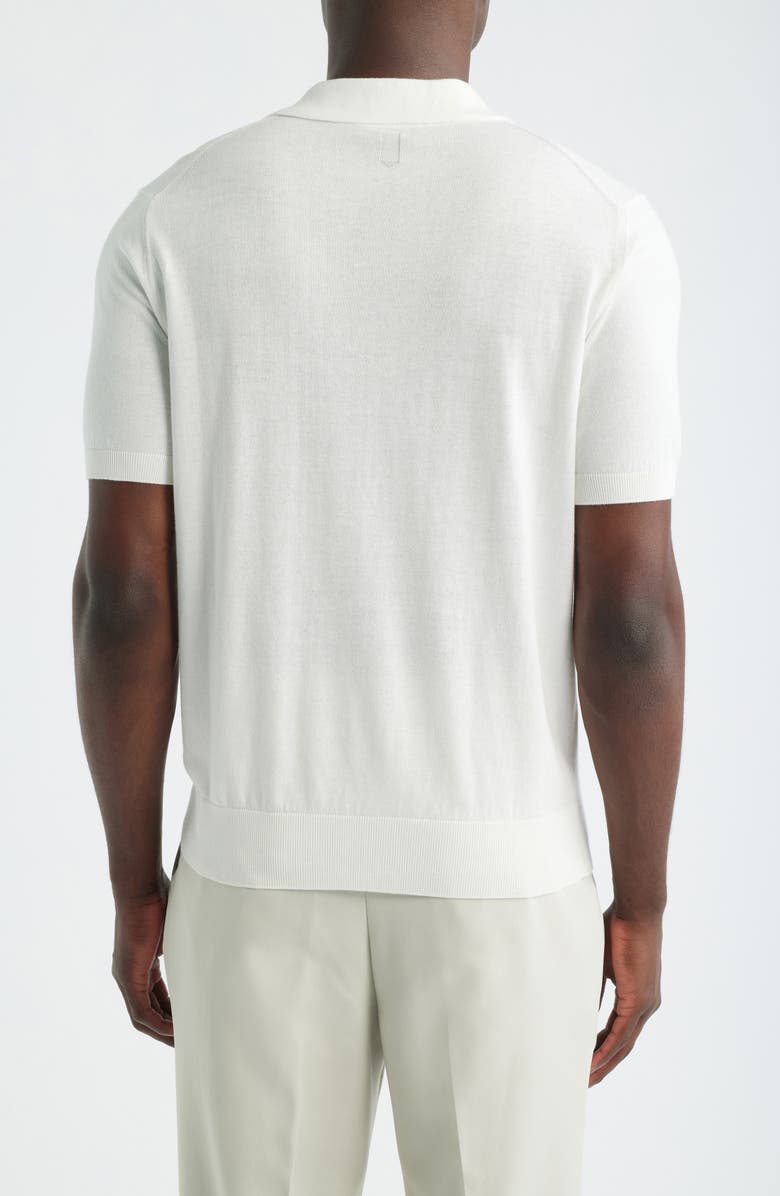 Canali Regular Fit Johnny Collar Polo, Alternate, color, White