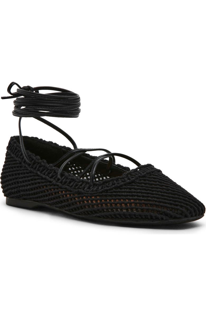 DV by Dolce Vita Messer Lace-Up Ballet Flat, Main, color, Black