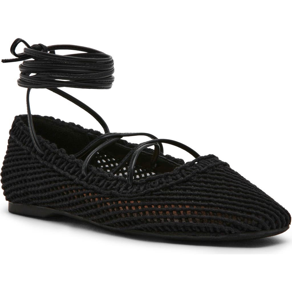 Dolce Vita Dv By Messer Lace-up Ballet Flat In Black