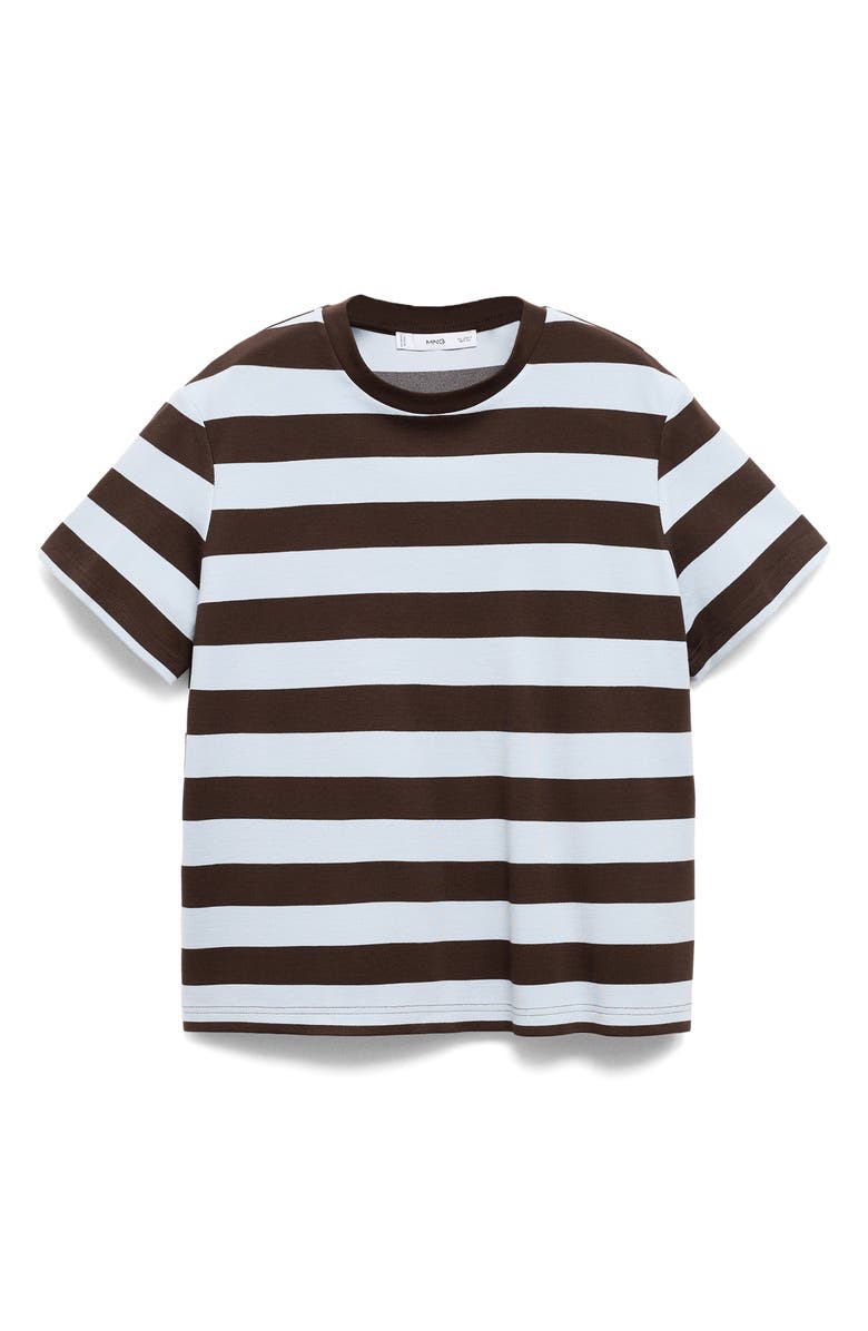 MANGO Stripe T-Shirt, Alternate, color, Brown