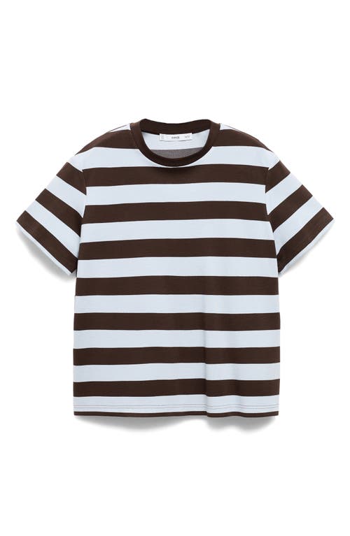 Mango Stripe T-shirt In Brown