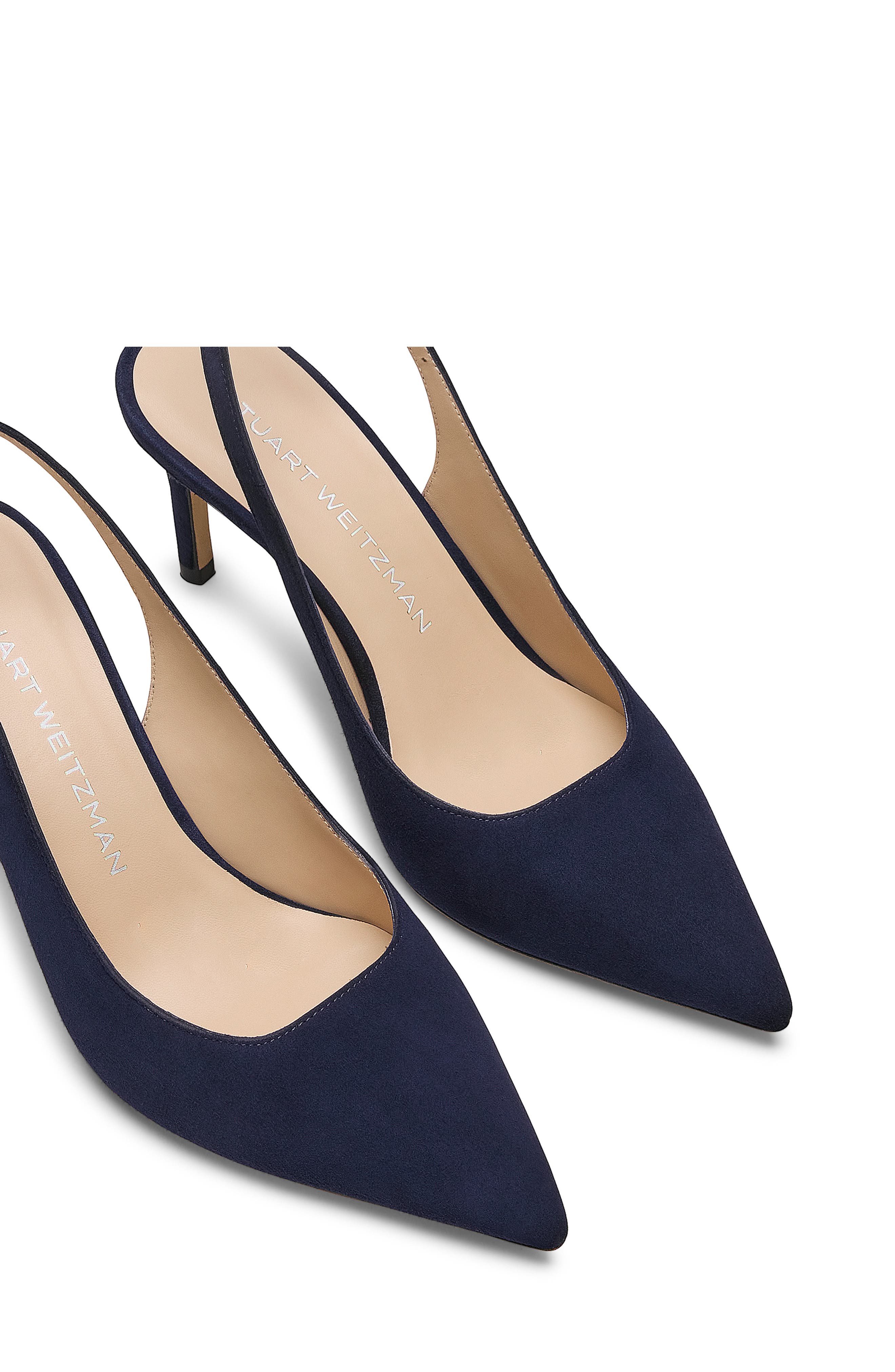 Stuart Weitzman Stuart Power Slingback 75 Pump, Alternate, color, Nice Blue