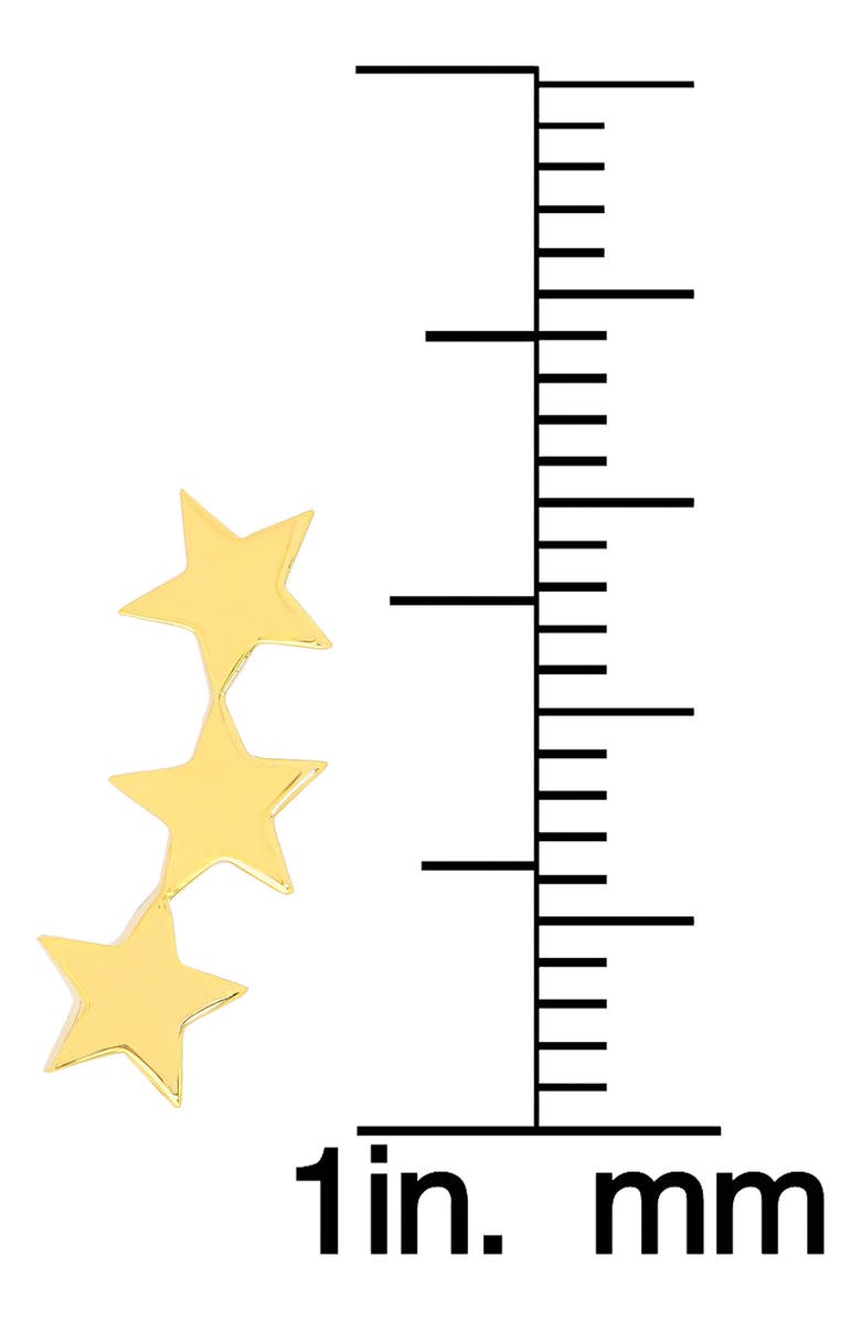 Lily Nily Kids' Star Ear Crawlers, Alternate, color, Gold