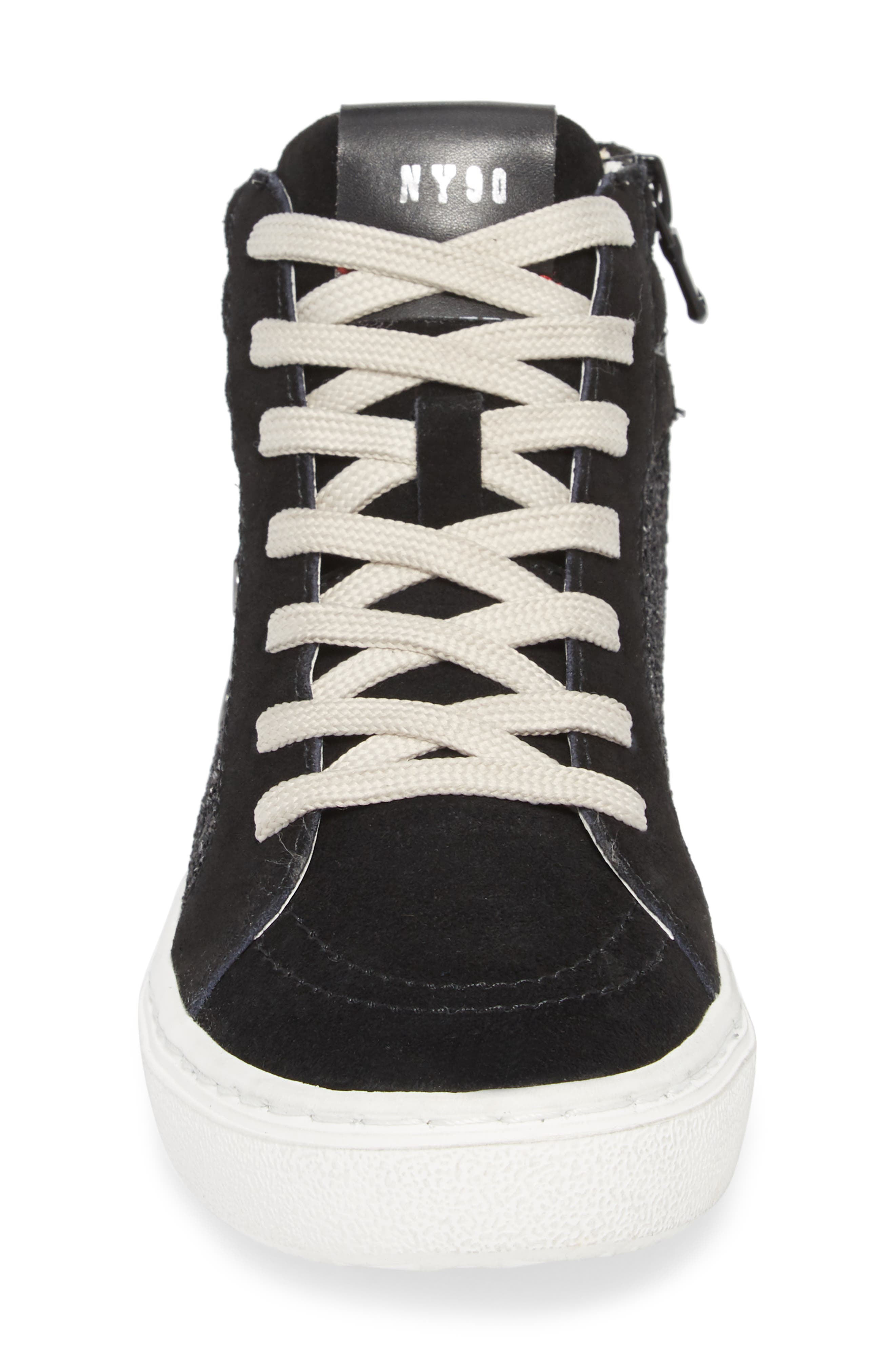 Steve Madden Serena Mixed Media Sneaker, Alternate, color, 