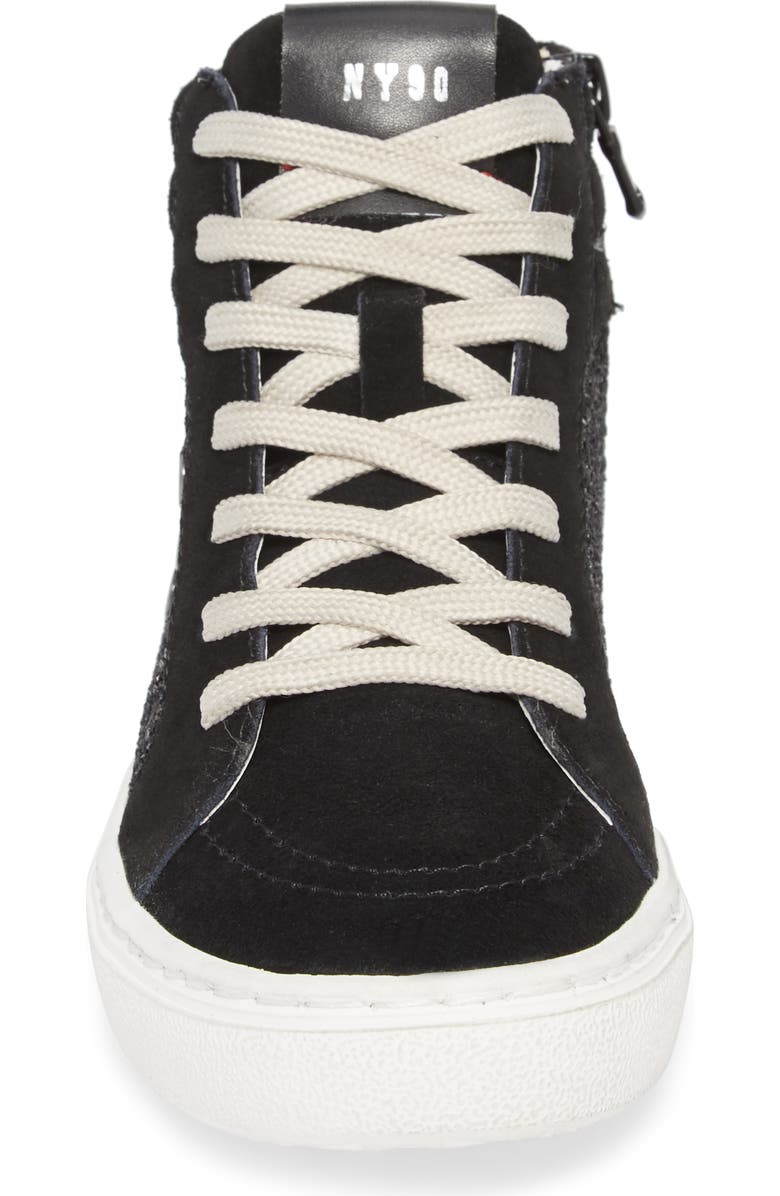 Steve Madden Serena Mixed Media Sneaker, Alternate, color,