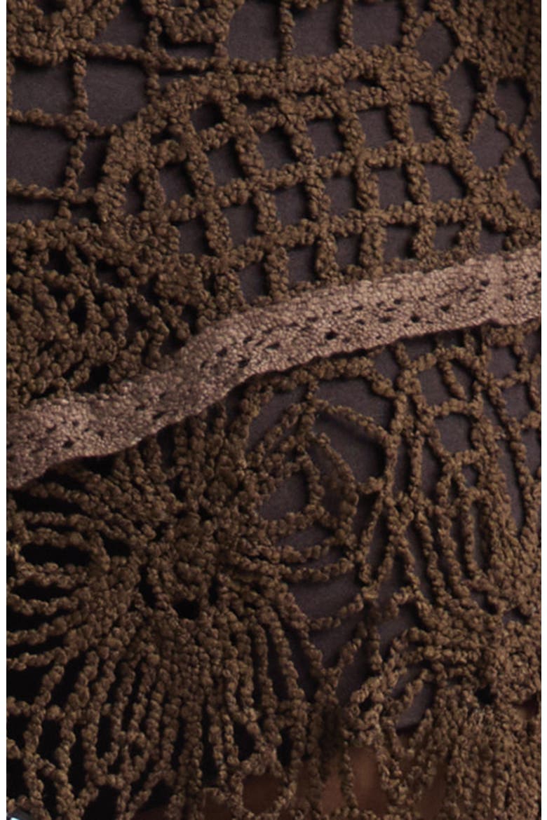 Yuka Lace Skirt, Alternate, color, BROWN