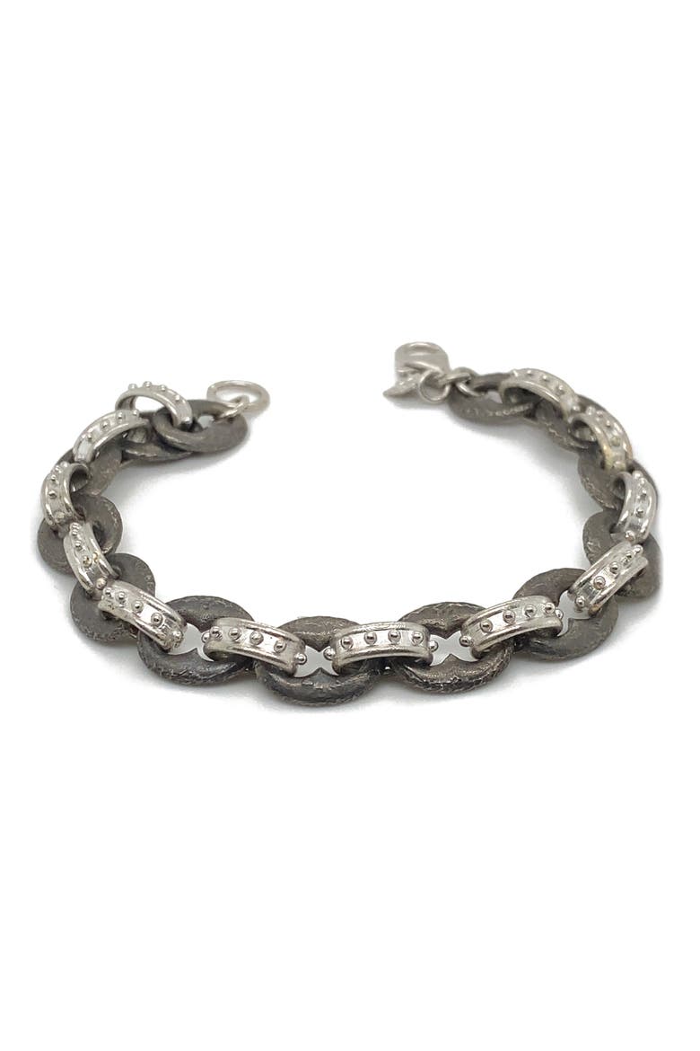 Romero Sterling Silver Chain Bracelet, Alternate, color, SILVER