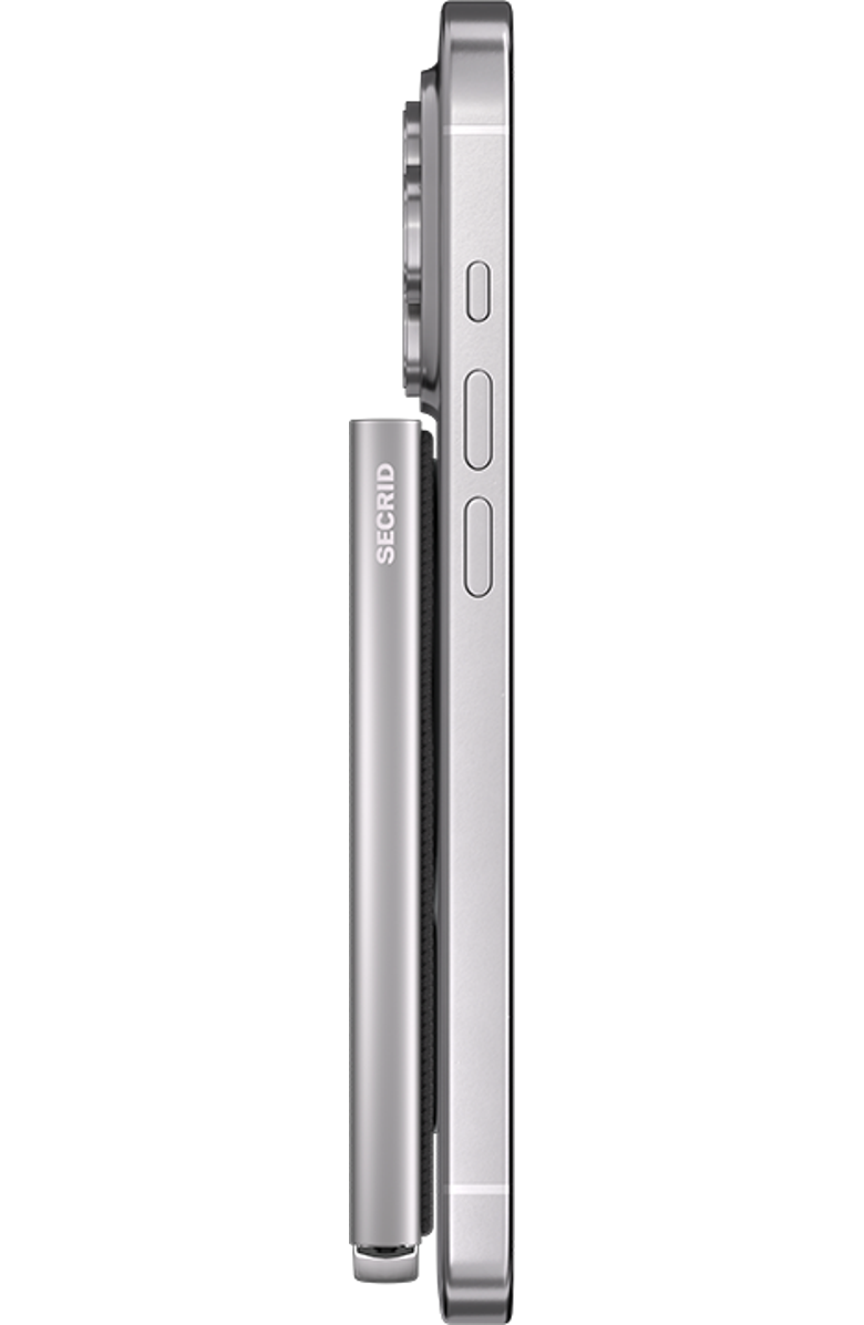 Secrid Cardprotector Fluted for Magsafe, Alternate, color, Silver