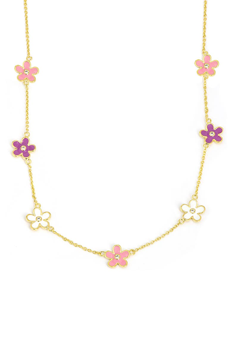 Kids' Floral Station Necklace, Main, color, MULTI