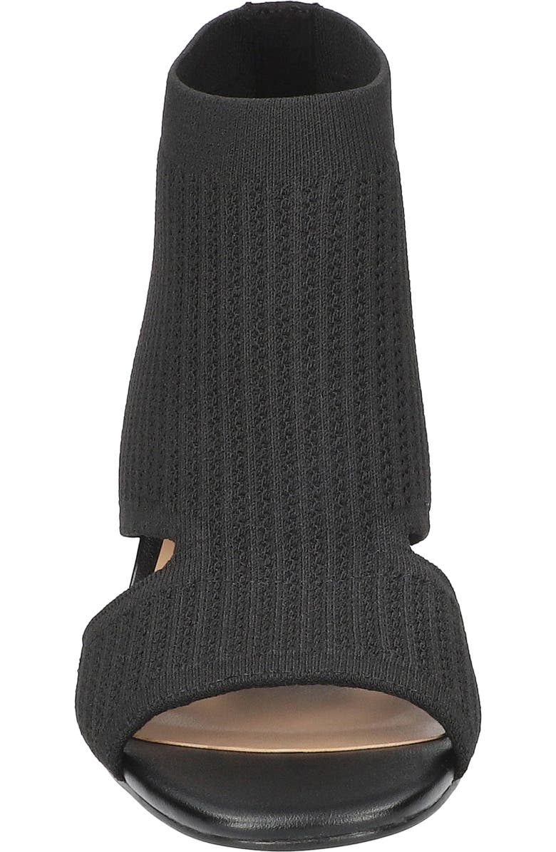 Bella Vita Mira Stretch Knit Sandal, Alternate, color, Black Knit