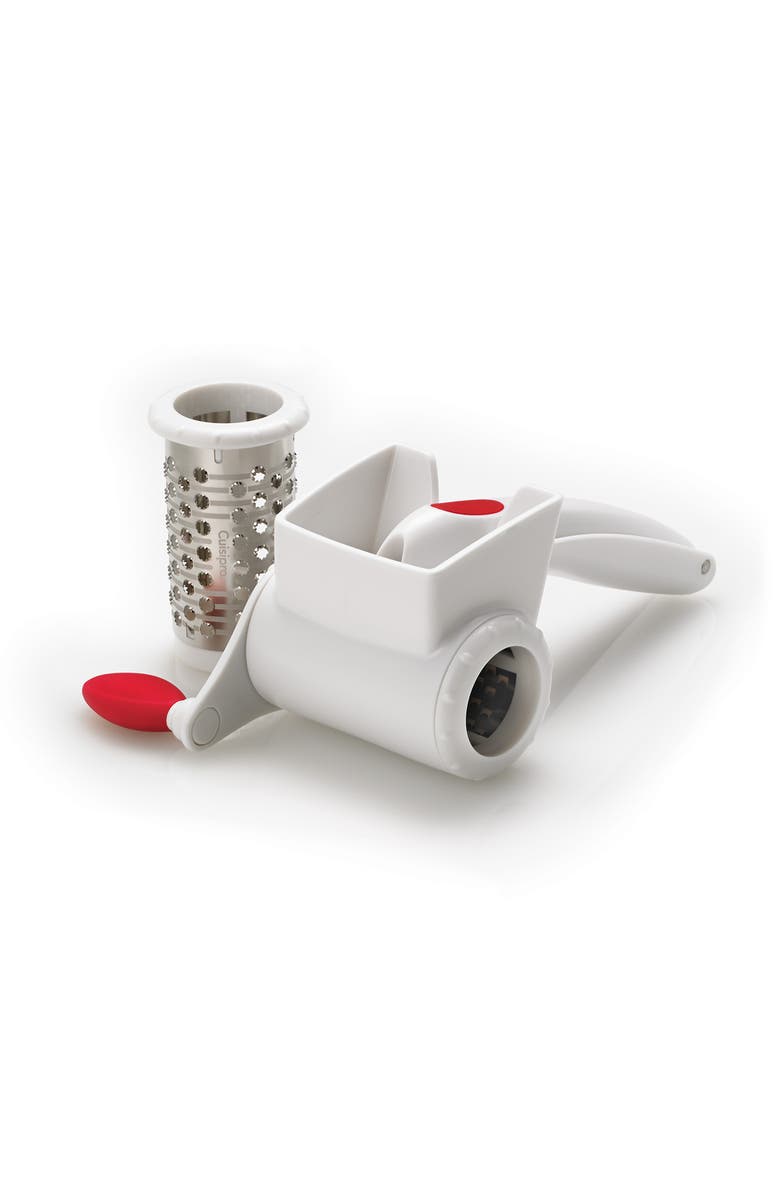 CUISIPRO Surface Glide Technology Rotary Dual Grater White, Main, color, White