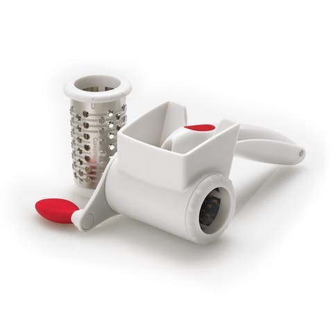 Surface Glide Technology Rotary Dual Grater White