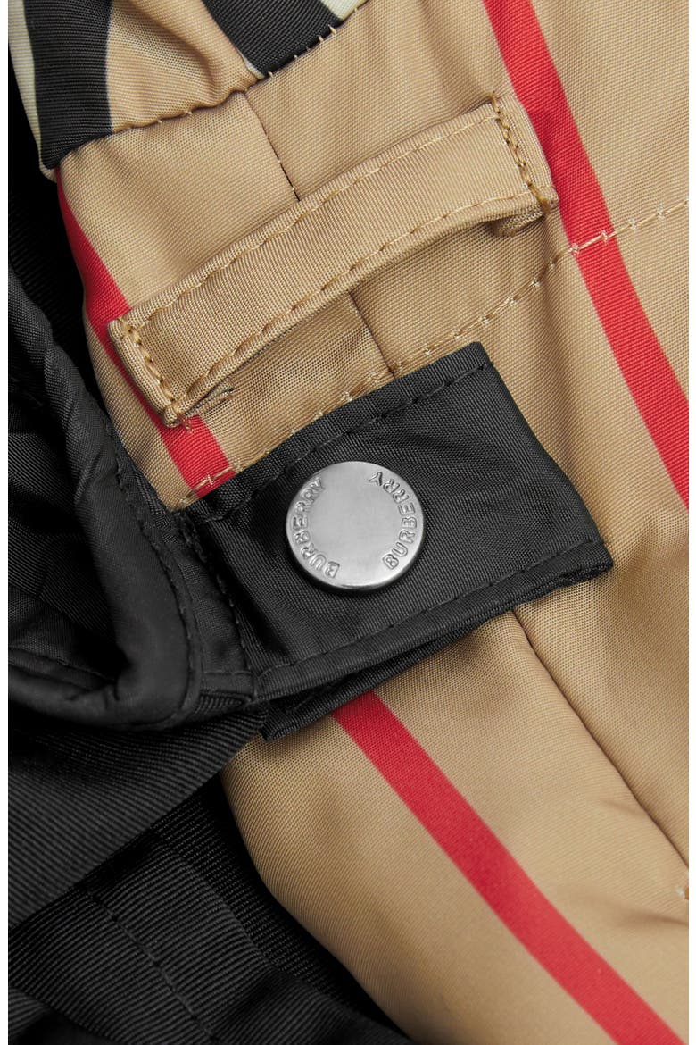Rowan Hooded Coat with Detachable Icon Stripe Down Puffer Liner, Alternate, color, BLACK