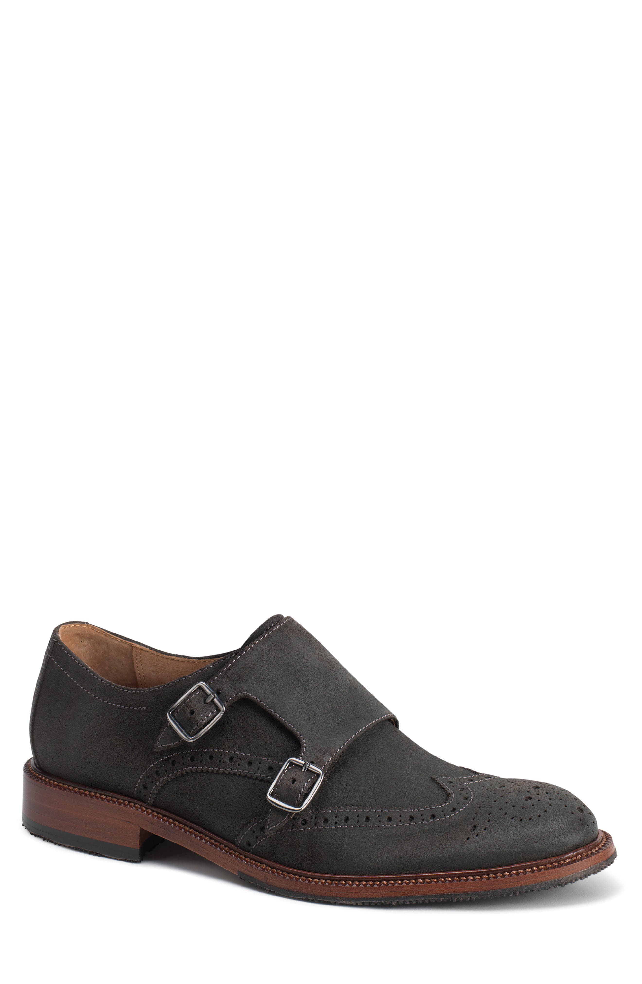 Trask Leland Double Monk Strap Shoe, Main, color, 