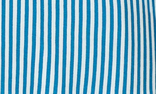 Kate Spade New York Knit Boxer Pajama Set In Blue Stripe
