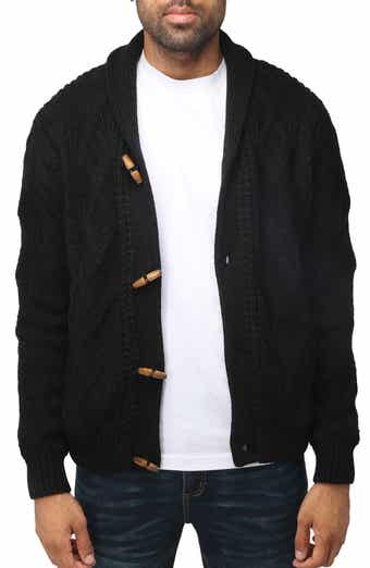 XRAY Shawl Collar Cable Knit Cardigan