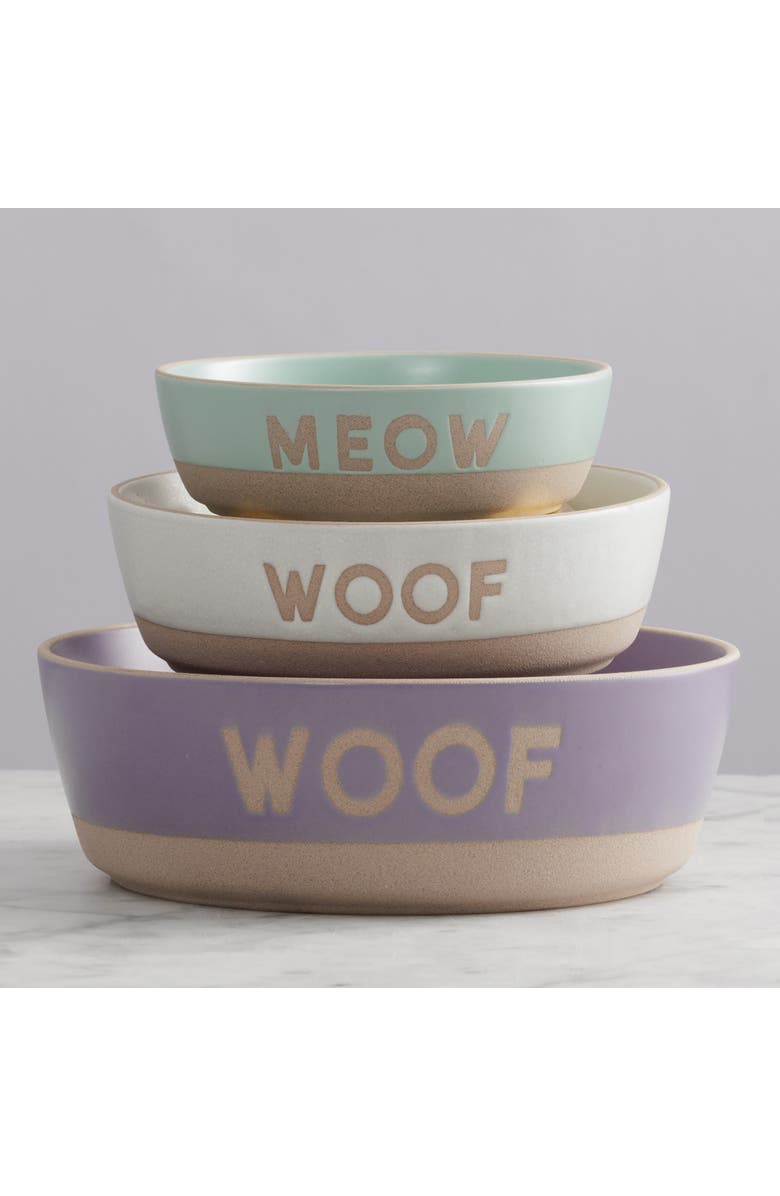 MASON CASH Woof Dog Bowl, 7.9 Inch, 44oz, Alternate, color, Purple