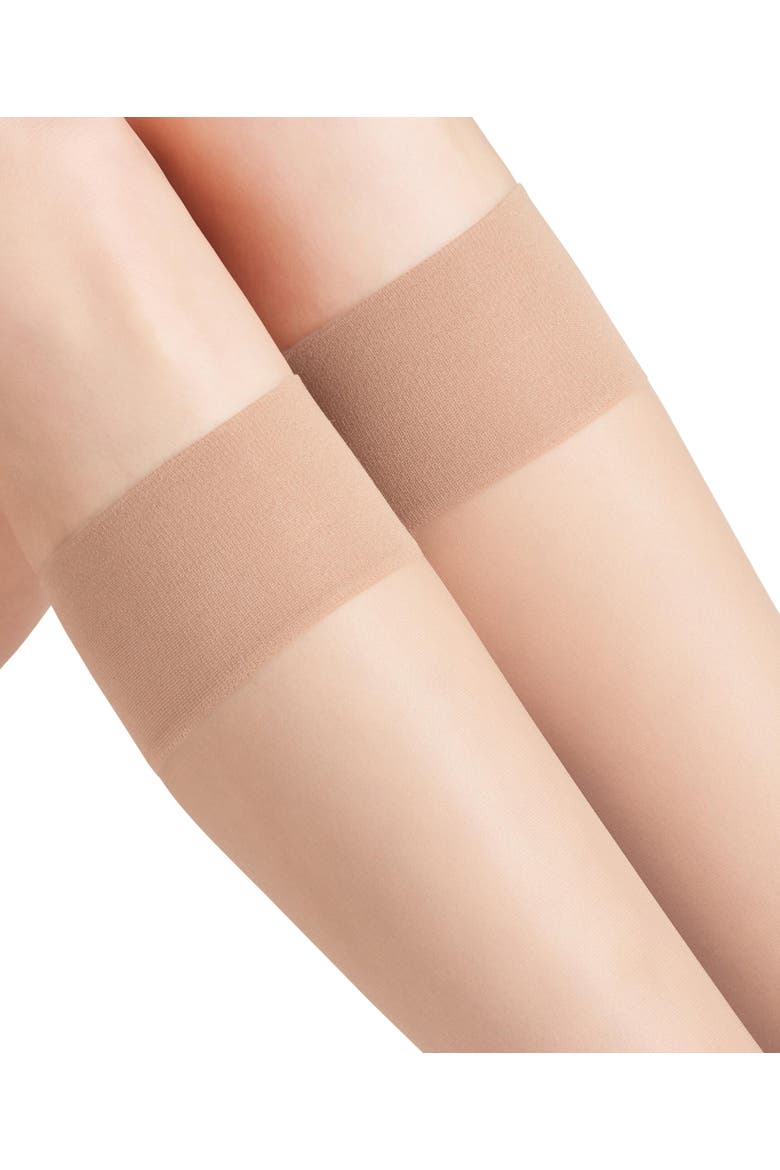 Pure Matt 20 Denier Sheer Knee High Socks, Alternate, color, Crystal