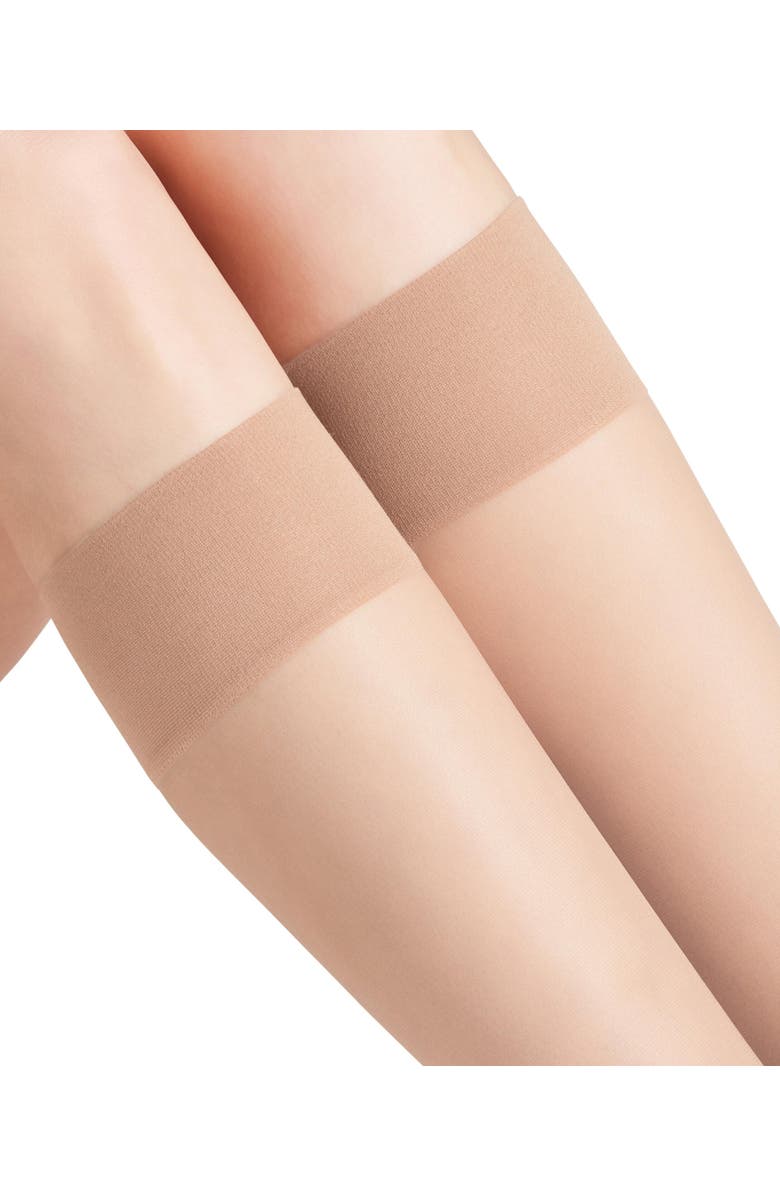 Falke Pure Matt 20 Denier Sheer Knee High Socks, Alternate, color, Crystal