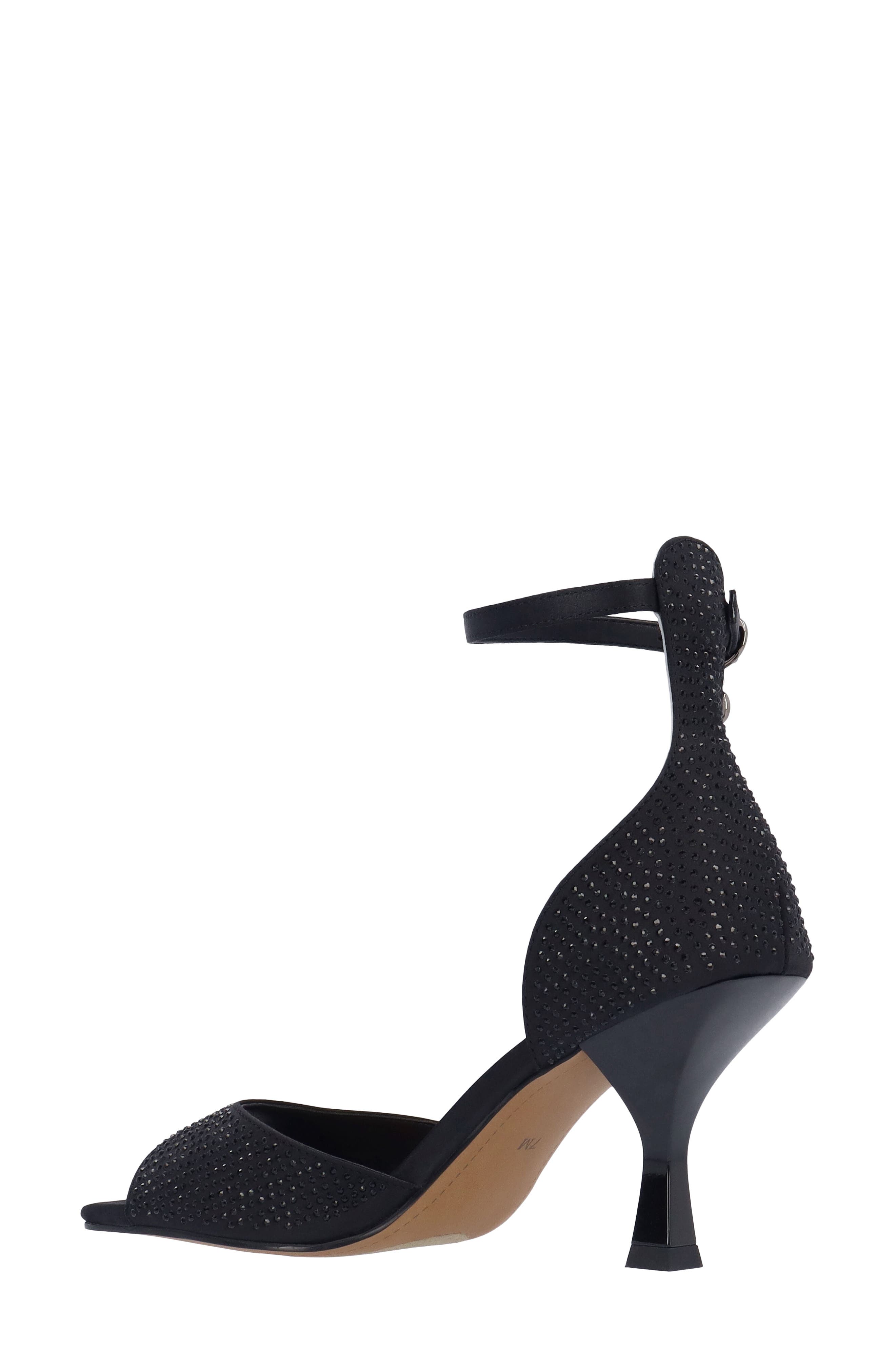 J. Reneé Lantana Ankle Strap Sandal, Alternate, color, Black