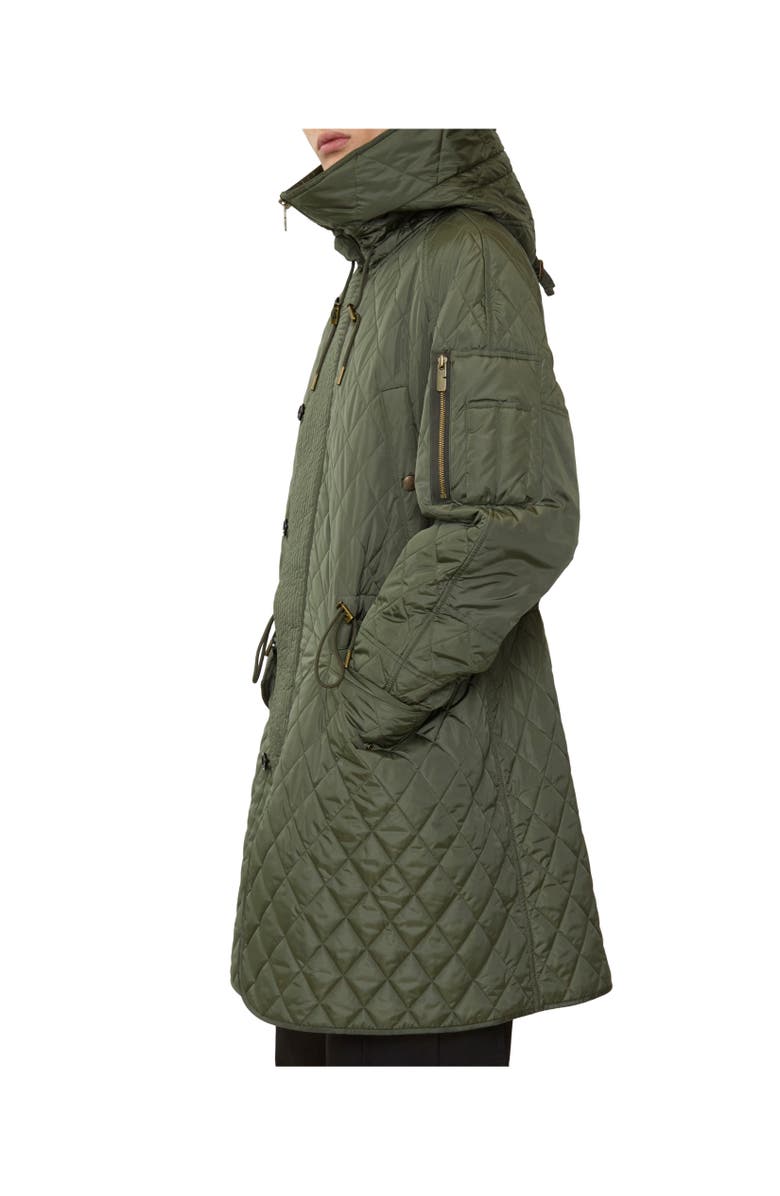 Burberry Reissued Quilted Nylon Parka, Alternate, color, Khaki Green