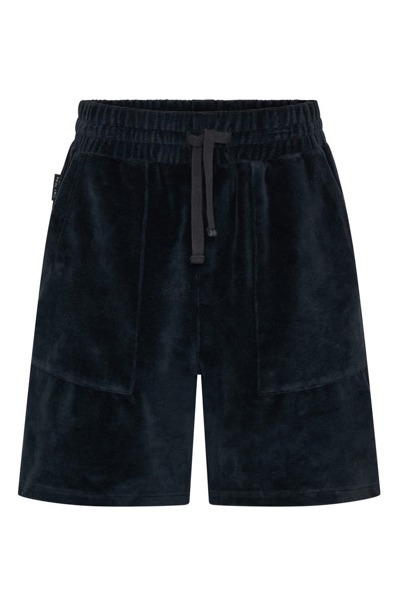 TINY TRIBE Kids' Corduroy Drawstring Shorts, Main, color, Black