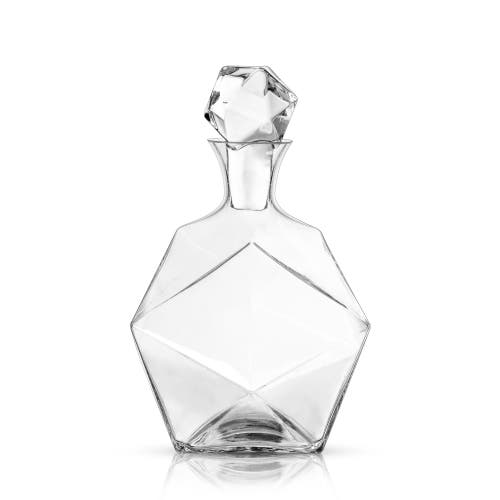 Viski Seneca Faceted Crystal Liquor Decanter In Clear