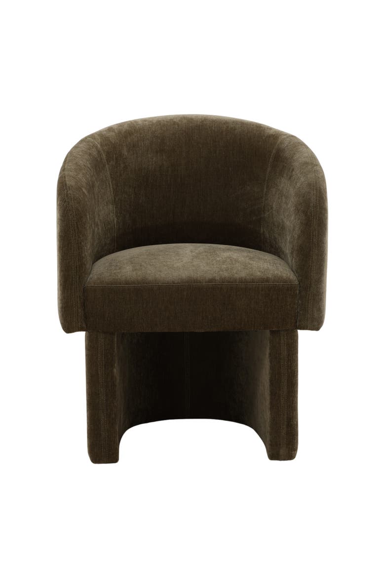 Ysabel Velvet Dining Chair, Alternate, color, Olive