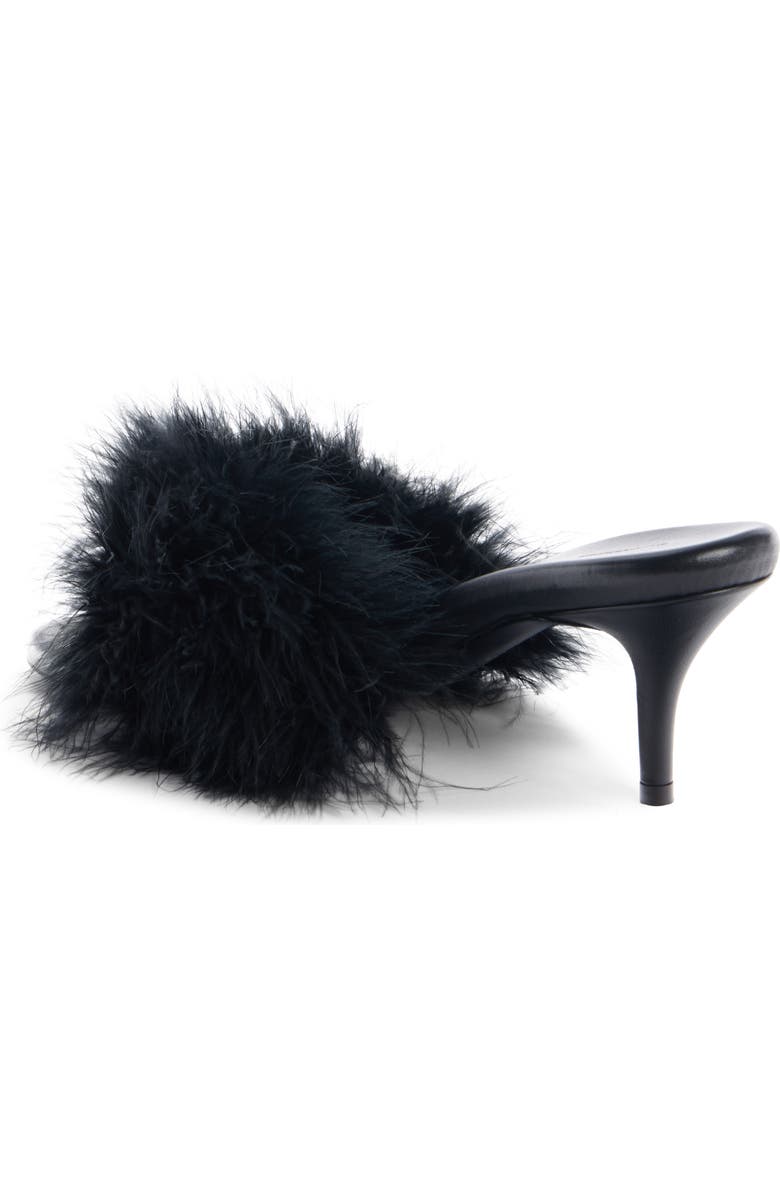 Balenciaga Boudoir Feather Slide Sandal, Alternate, color,