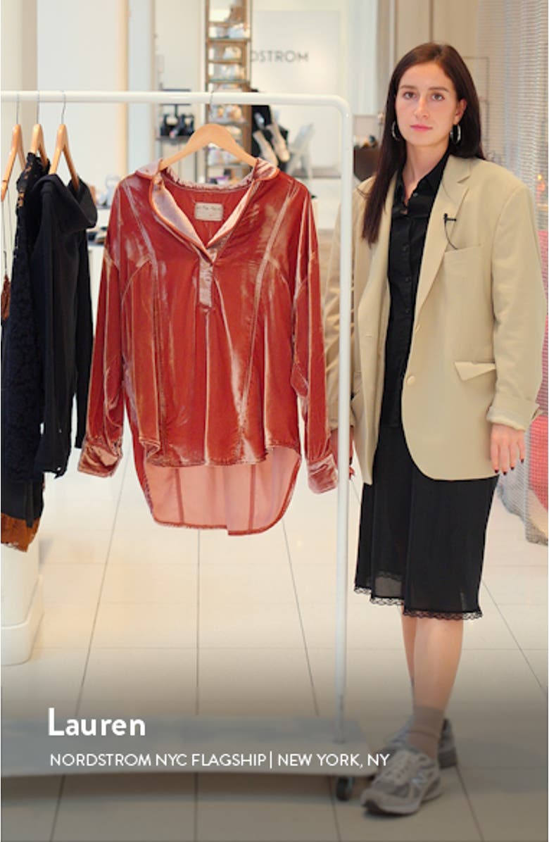 Luxy Long Sleeve Velvet Top, sales video thumbnail