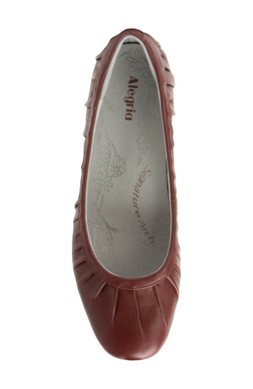 Alegria By Pg Lite Beka Ballet Flat In Burgundy