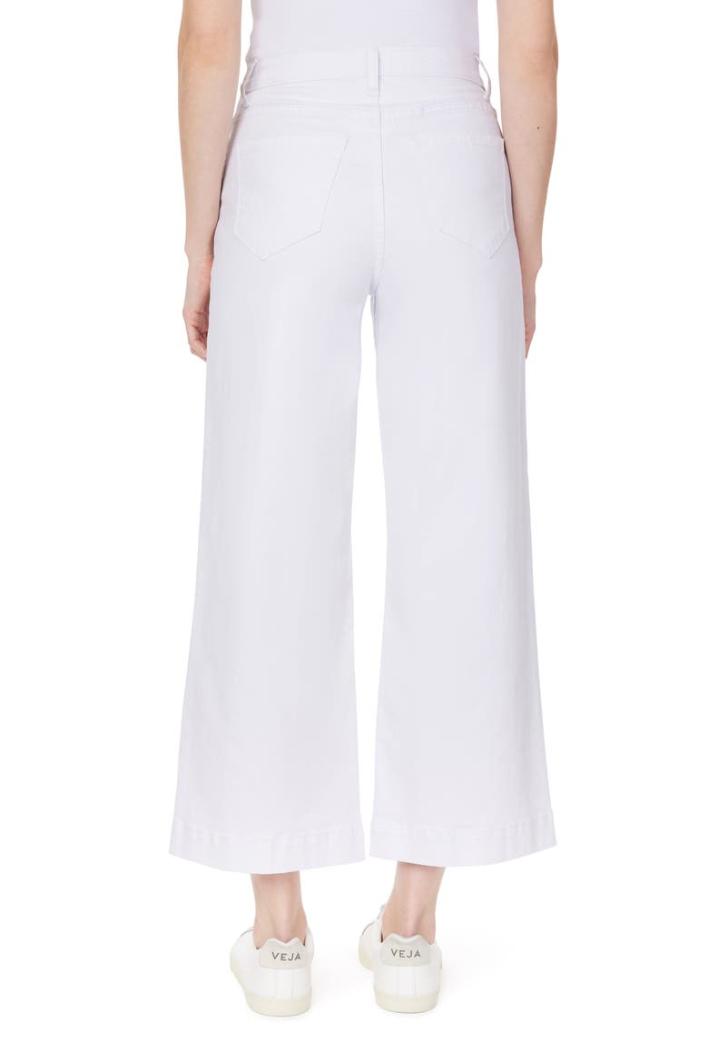 The Crop Wide Leg Jeans, Alternate, color, WHITE
